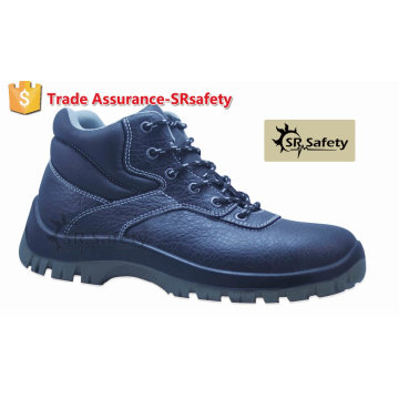 SRSAFETY chaussures de sécurité en cuir garniture de vache de haute qualité chaussures de sécurité à talons hauts en acier inoxydable